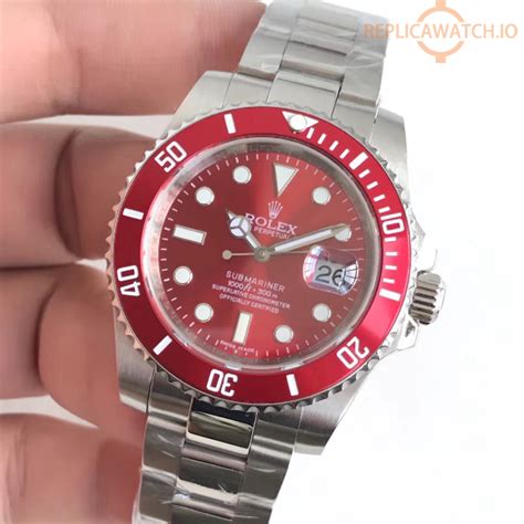 red dial rolex replica|rolex submariner red bezel.